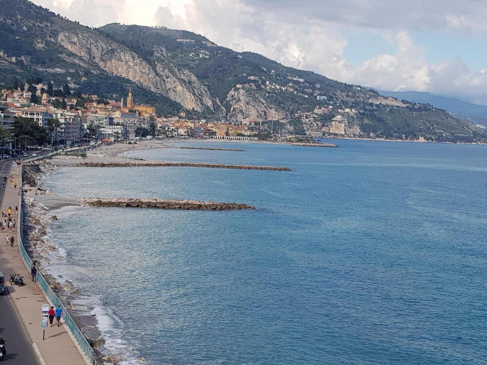 Menton Front Bord De Mer Cote D'Azur Florentina Sea View French Riviera Proche Monaco Montecarlo Superb Studio Eksteriør bilde